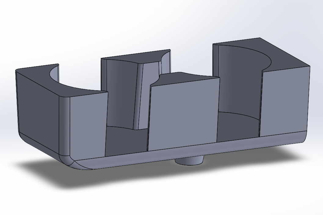 Solidworks model of the cupholder insert